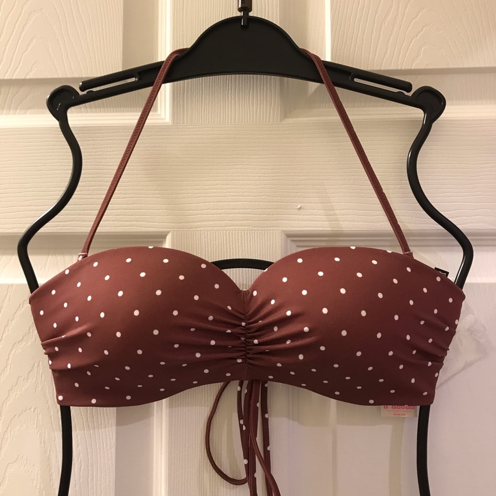 2-PC Set πVS PINK Bikini Bandeau Removable Strap - Picture 4 of 7